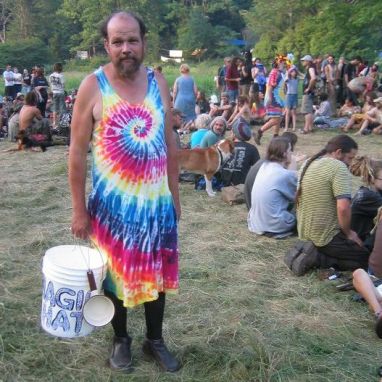 BB at Dinner Circle at a Rainbow Gathering