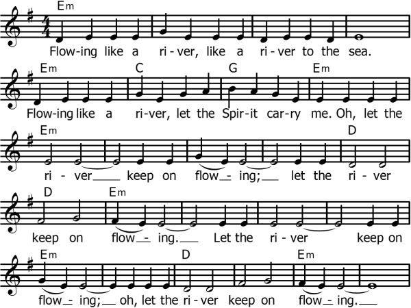 Flowing like a River